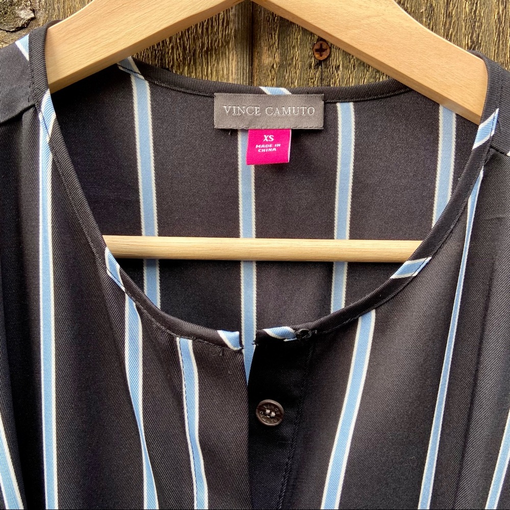 2/$30 ✨ Vince Camuto Theory Stripe Belted Shirt Dress 🌿🍃 - Picture 10 of 11